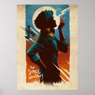 Affiche Le cow-boy spatial