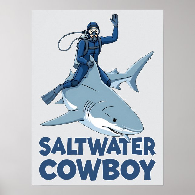 Affiche Le Cowboy d'eau salée (Devant)