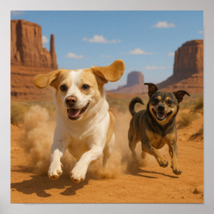 Affiche "Le Coyote est à vos trousses !"