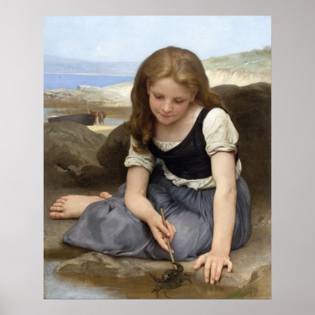 Affiche Le crabe de William-Adolphe Bouguereau (Devant)