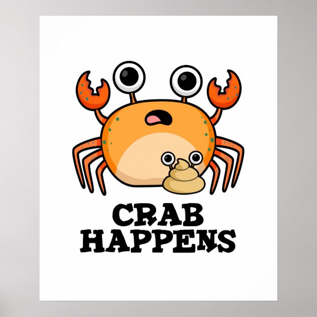 Affiche Le crabe se produit un animal amusant (Devant)
