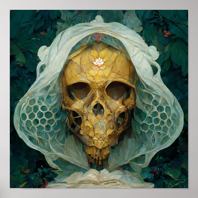 Affiche Le crâne d'abeille de drone Imaginaire Sci-Fi (Devant)