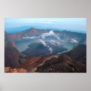 Affiche Le cratère de Rinjani
