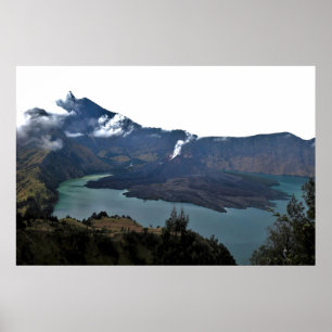 Affiche Le cratère de Rinjani