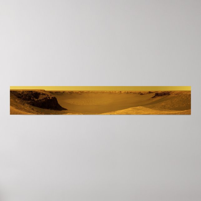 Affiche Le cratère Victoria du Cap Vert sur la planète Mar (Devant)