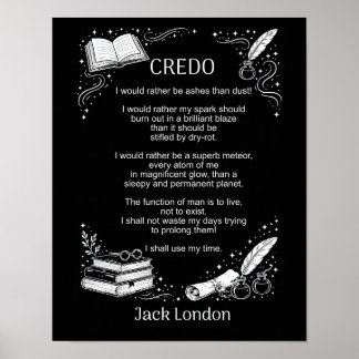 Affiche Le credo de Jack London