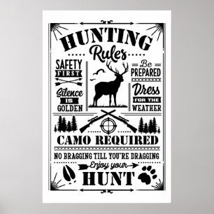 Affiche Le Credo du chasseur : les règles de la nature