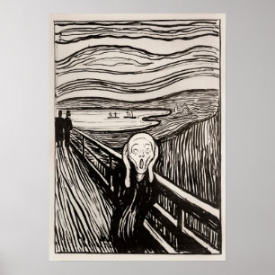 Affiche Le Cri (1895) d'Edvard Munch