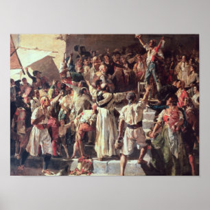 Affiche Le cri de la déclaration de Palleter était allum