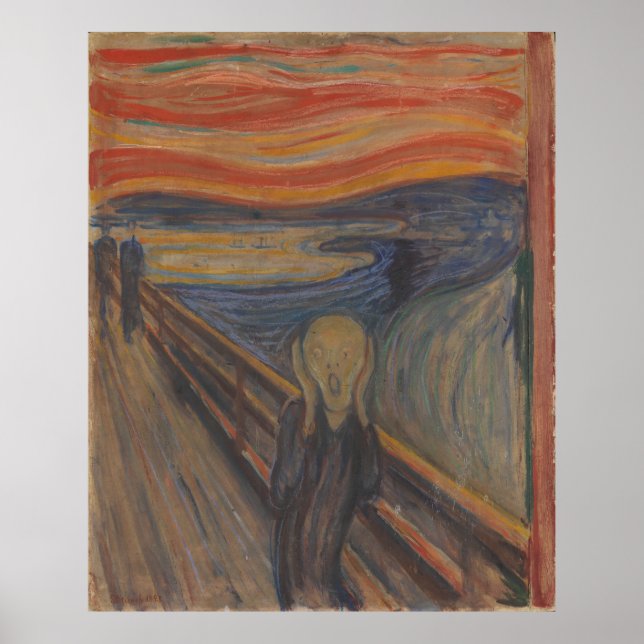 Affiche Le cri de la nature 1893 par Edvard Munch (Devant)