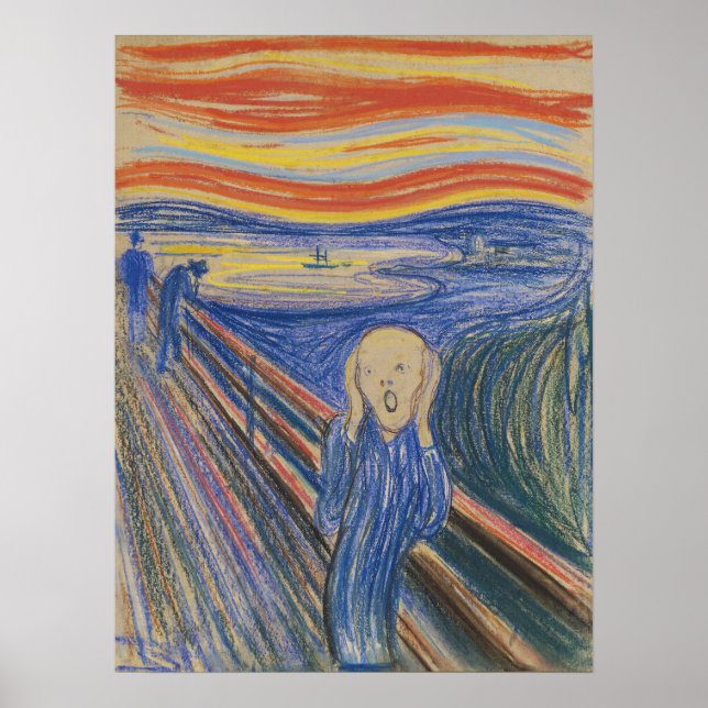 Affiche Le cri de l'âme, Le cri d'Edvard Munch (Devant)