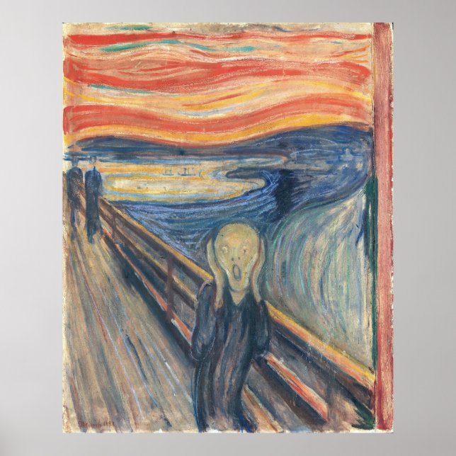 Affiche Le cri de Munch (Devant)