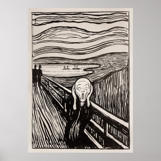 Affiche Le cri de Munch (Devant)