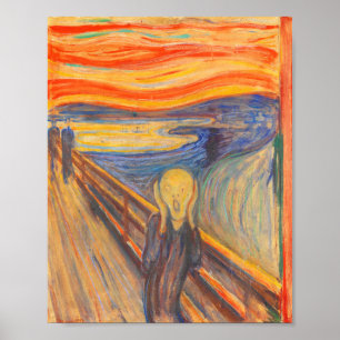 Affiche Le cri d'Edvard Munch