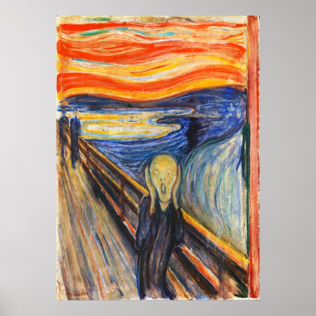 Affiche Le cri d'Edvard Munch (Devant)