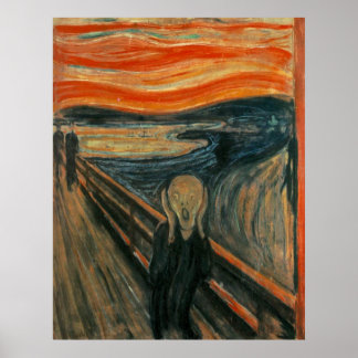 Affiche Le cri d'Edvard Munch