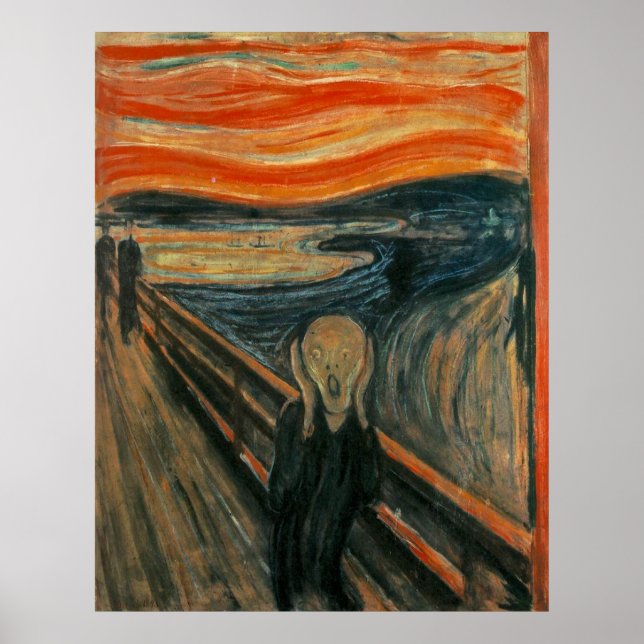 Affiche Le cri d'Edvard Munch (Devant)