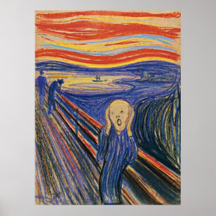 Affiche Le cri d'Edvard Munch
