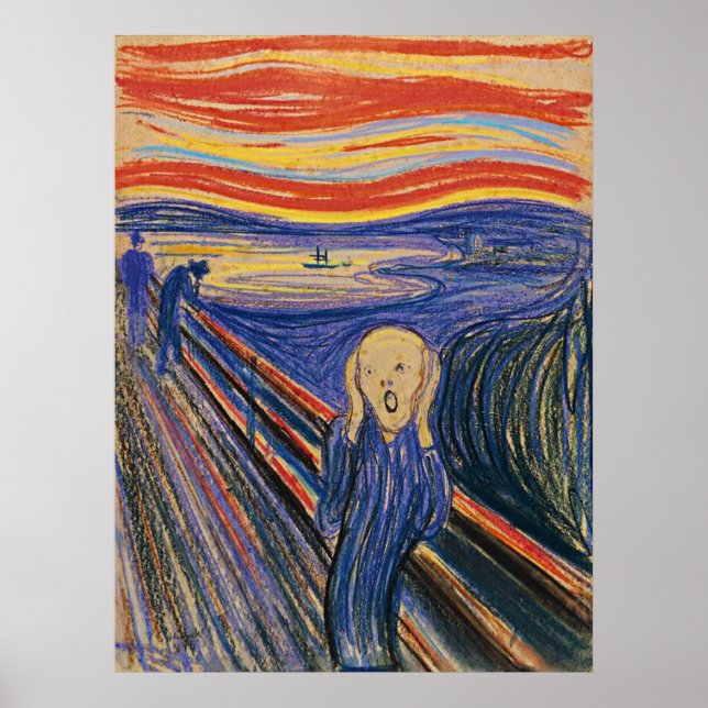 Affiche Le cri d'Edvard Munch (Devant)