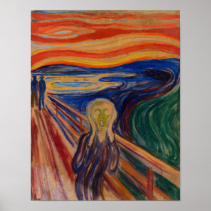 Affiche Le cri d'Edvard Munch