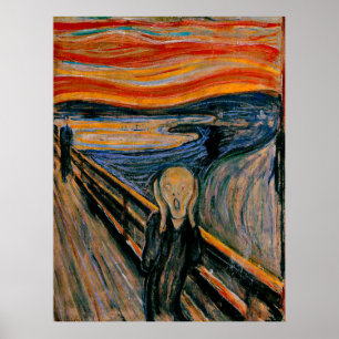 Affiche Le cri d'Edvard Munch