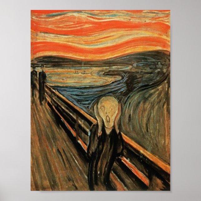 Affiche Le cri Edvard Munch (Devant)