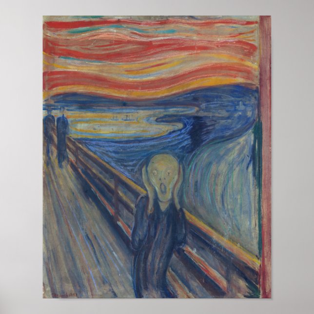 Affiche Le cri, Edvard Munch (Devant)