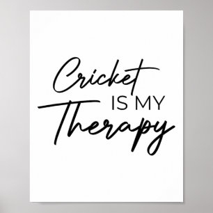 Affiche Le cricket est ma thérapie