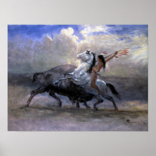 Affiche Le croquis d'Albert Bierstadt pour durent