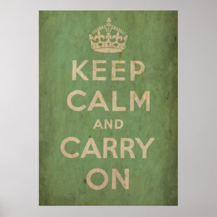 Affiche Le cru gardent le calme et continuent
