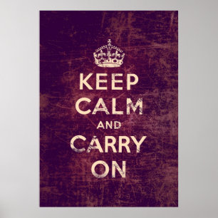 Affiche Le cru gardent le calme et continuent
