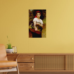 Affiche Le Cueilleur de Raisin William-Adolphe Bouguereau