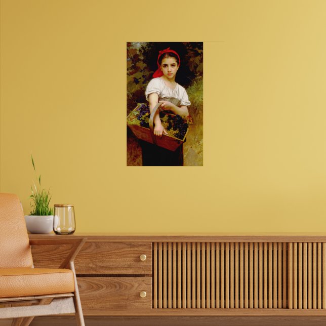 Affiche Le Cueilleur de Raisin William-Adolphe Bouguereau  (Salon 2)