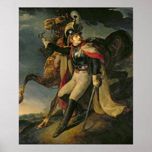 Affiche Le Cuirassier blessé, 1814