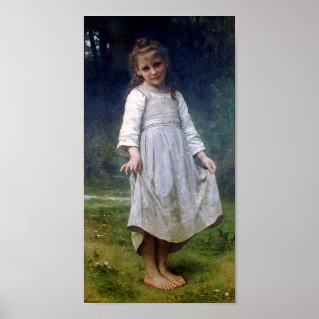 Affiche Le Curtsey, Bouguereau (Devant)