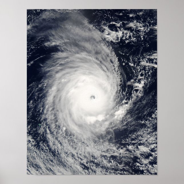 Affiche Le cyclone Adeline-Juliet se déplace vers l'ouest (Devant)