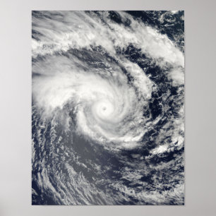 Affiche Le cyclone tropical Edzani dans l'Oce du Sud de l'