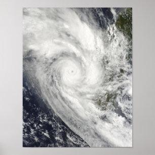 Affiche Le cyclone tropical Fanele sur Madagascar