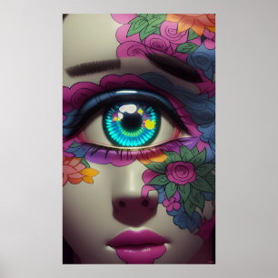 Affiche Le Cyclope en Porcelaine a Deux Sourcils - Ken Gag