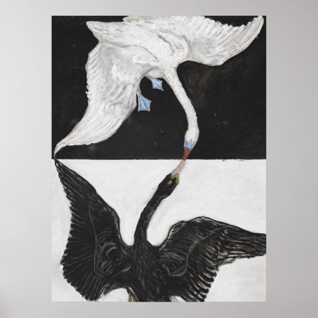 Affiche Le cygne par Hilma af Klint Art Imprimer (Devant)