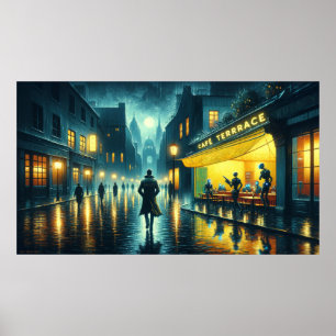 Affiche Le cypunk 'The A.I. Art Runner'