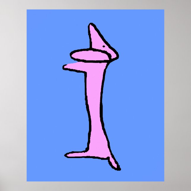 Affiche Le Dachshund Rose (Devant)