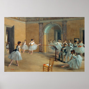 Affiche Le Dance Foyer à l'Opéra Edgar Degas