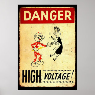 Affiche Le danger de Reddy Kilowatt