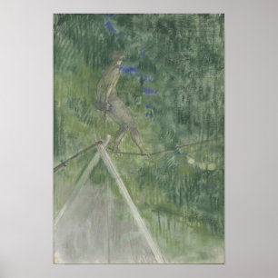 Affiche Le danseur de corde (en pastel)