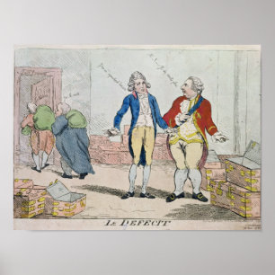 Affiche Le déficit, 1788