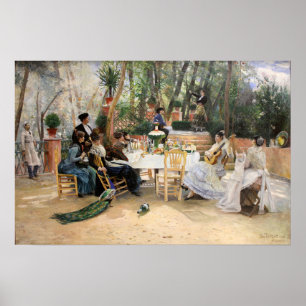 Affiche Le déjeuner des artistes scandinaves Hugo Birger