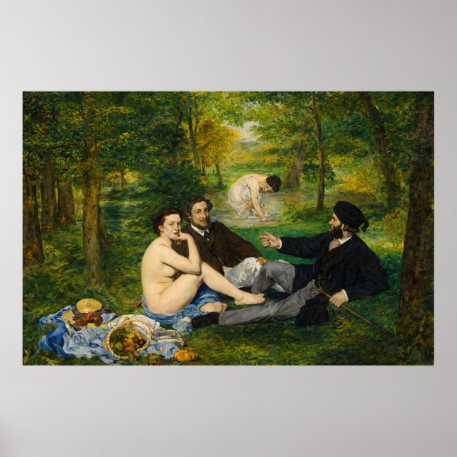 Affiche Le Déjeuner sur l'herbe d'Edouard Manet (Devant)