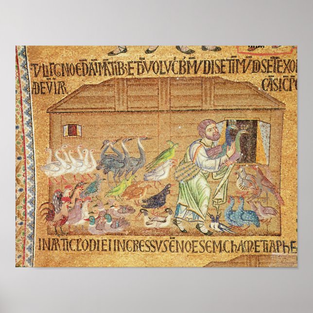 Affiche Le déluge, de l'Atrium, détail de Noé (Devant)