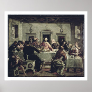Affiche Le dernier dîner (huile sur la toile) 2